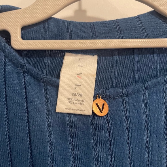 Lane Bryant Livi Duster Cardigan with matching shell.  Pretty blue.  Open front - Picture 7 of 9